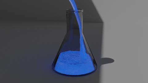 Glow - in an Erlenmeyer flask - CGI