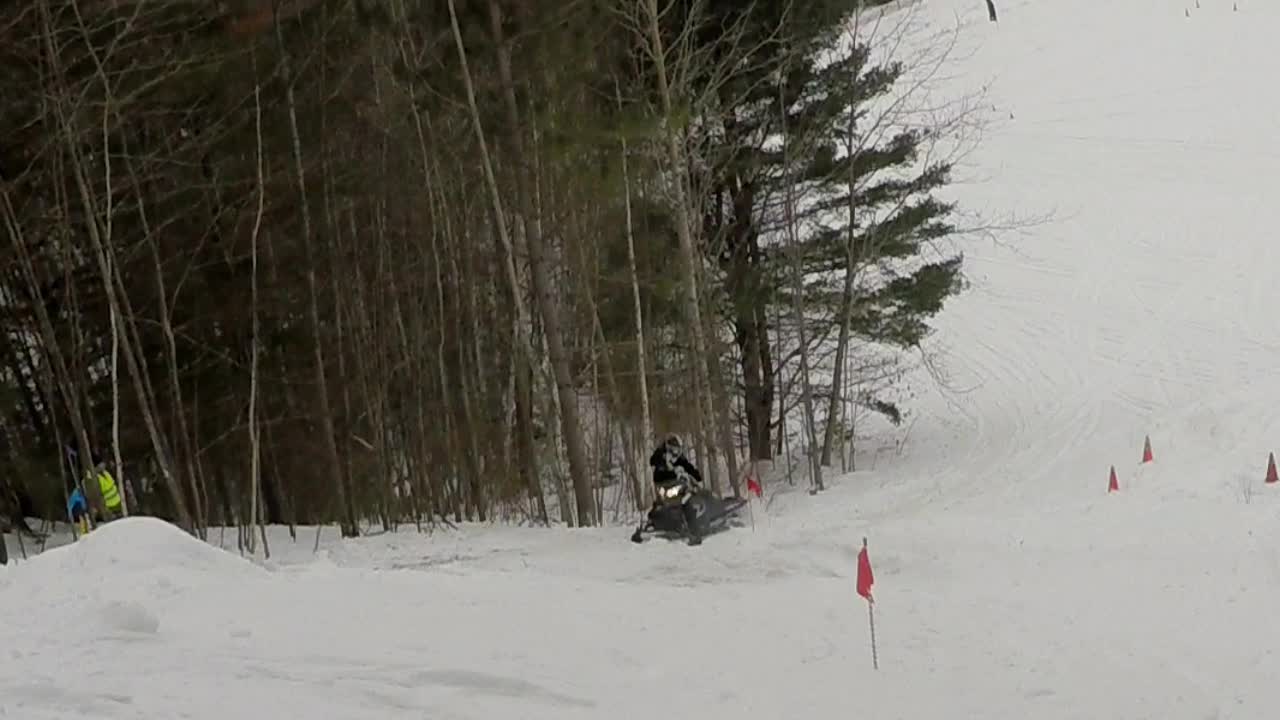 Snowmobile Strikes Head