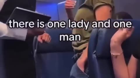 Flight Attendant puts Tranny in "his" Place