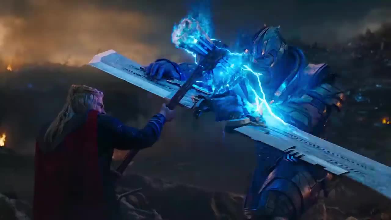 Captain America vs Thanos Fight Scene
