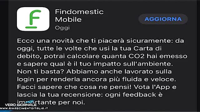 Findomestic e gli acquisti legati al CO2 - Vero Giornale 25.11.2021