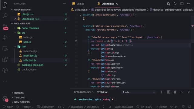 Writing Unit Tests using Mocha and chai #07