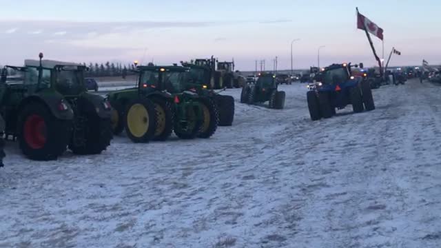 COUTTS #ALBERTA FREEDOM CONVOY U S A BORDER.