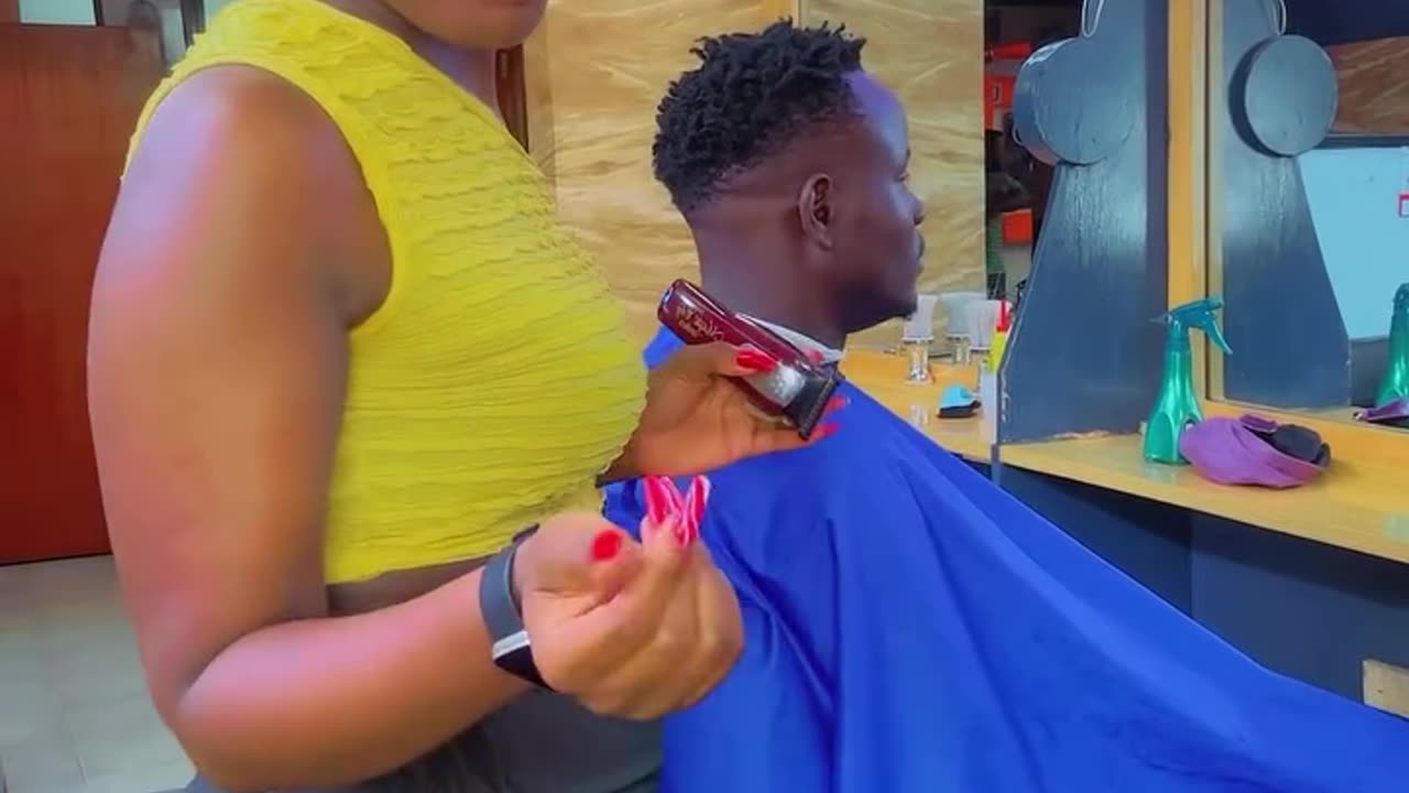 Barber got nice curves.