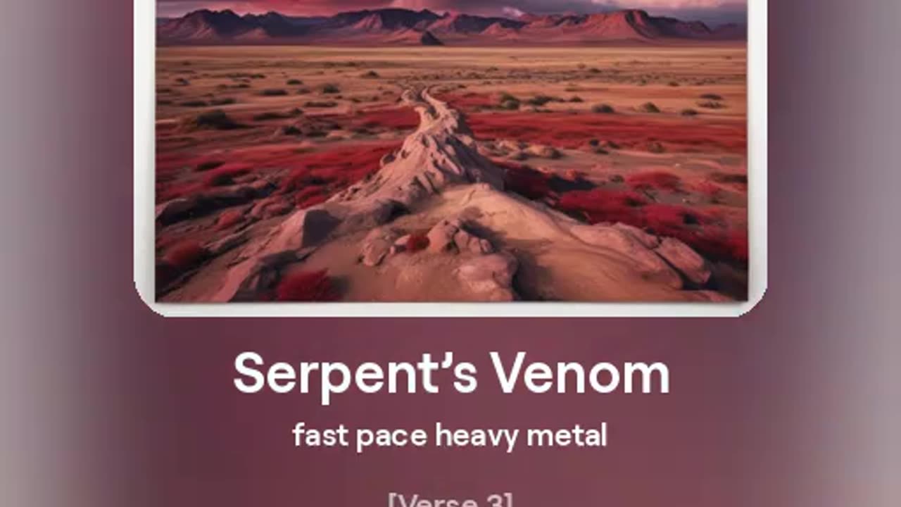 Serpent's Venom new metal track 2024