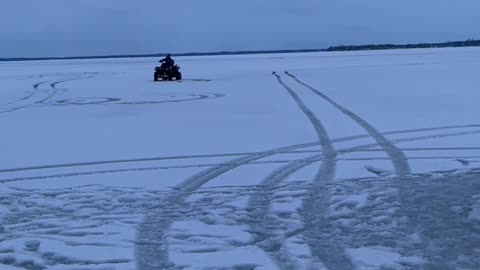 Life on lake Kosh: Ol lady testing out the new toy