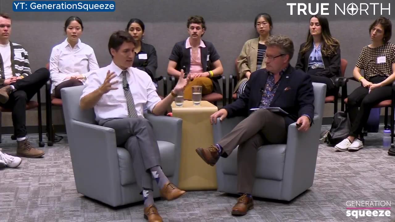 Trudeau says Canadian seniors are living in houses that are "too much home" for them.