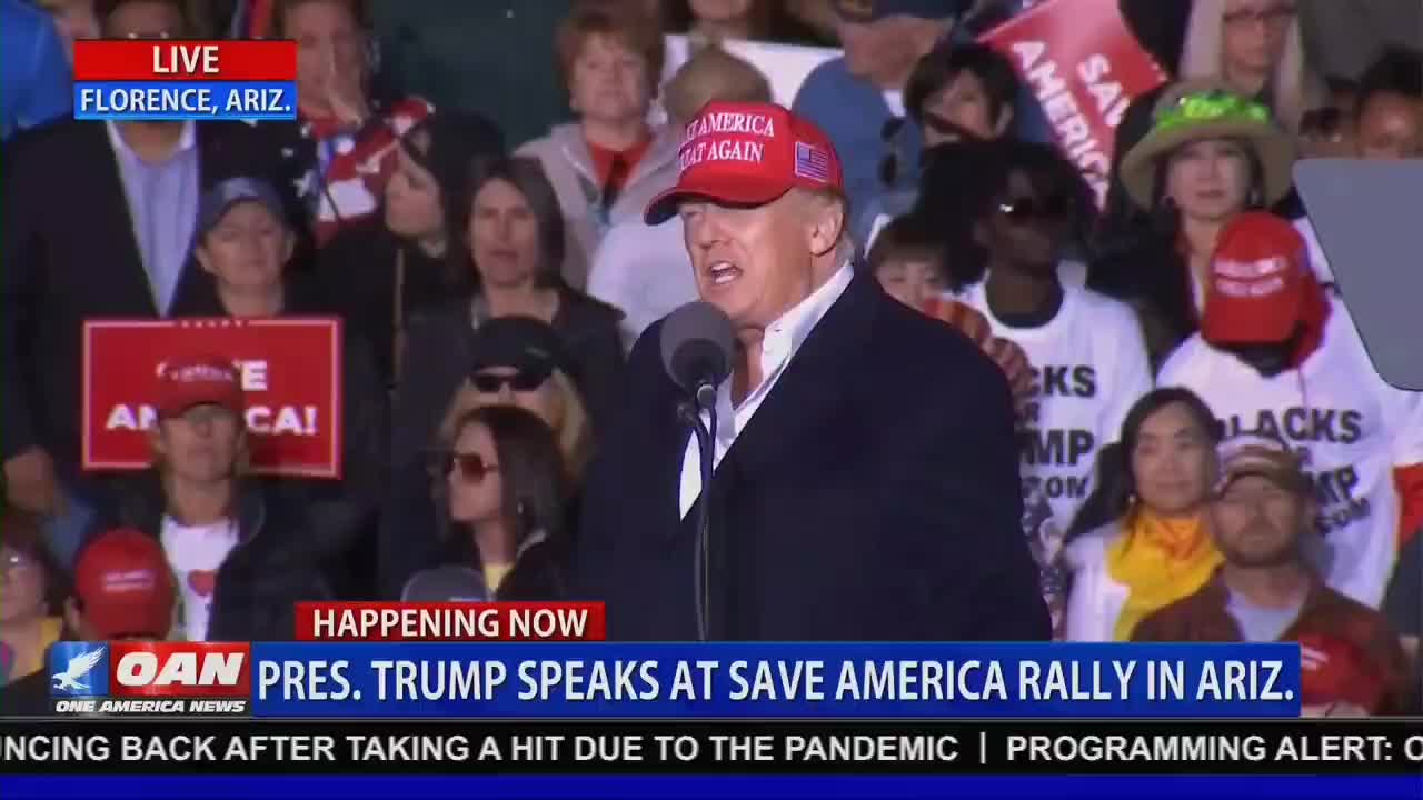 Donald Trump:"It's time for the radical Democrats to leave our families alone...##SaveAmericaRally##