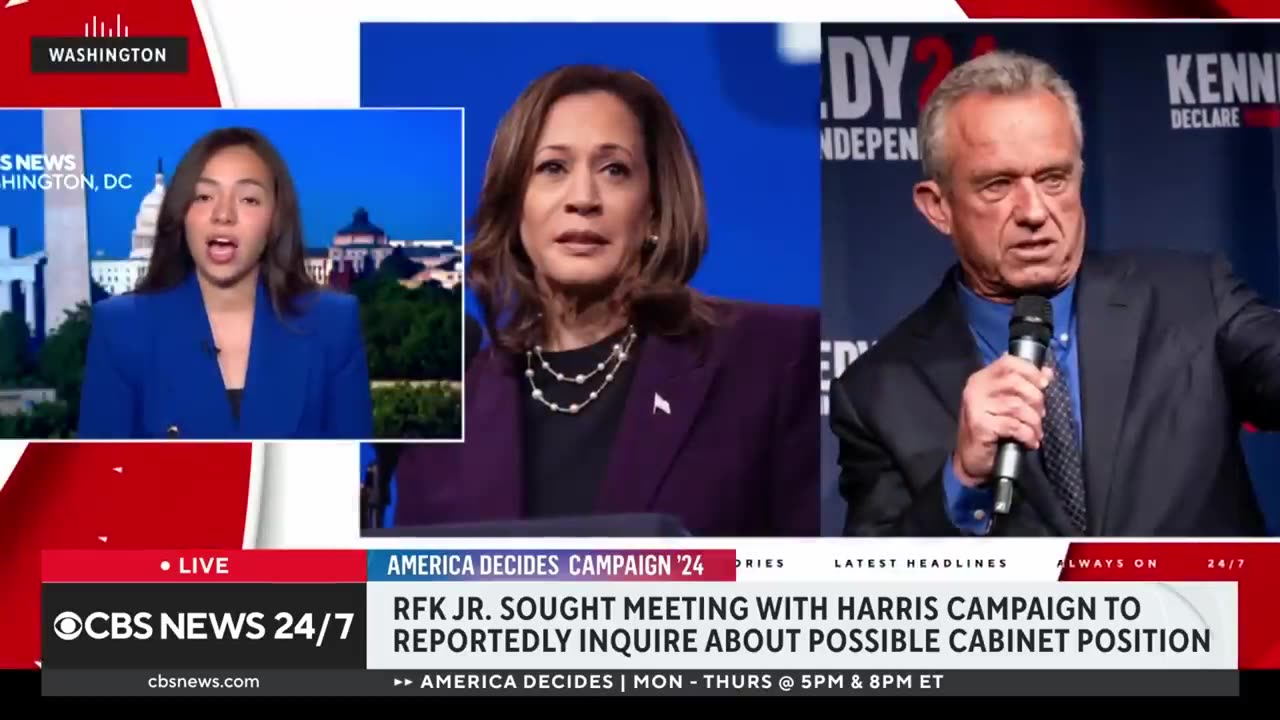 RFK Jr. tried to meet with Kamala Harris campaign about possible cabinet position, sources say (1)