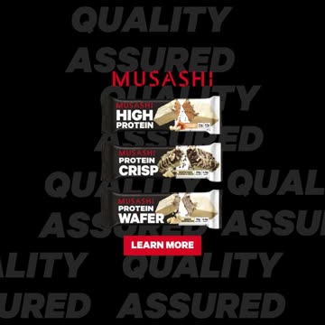 Musashi High Protein White Chocolate Bar