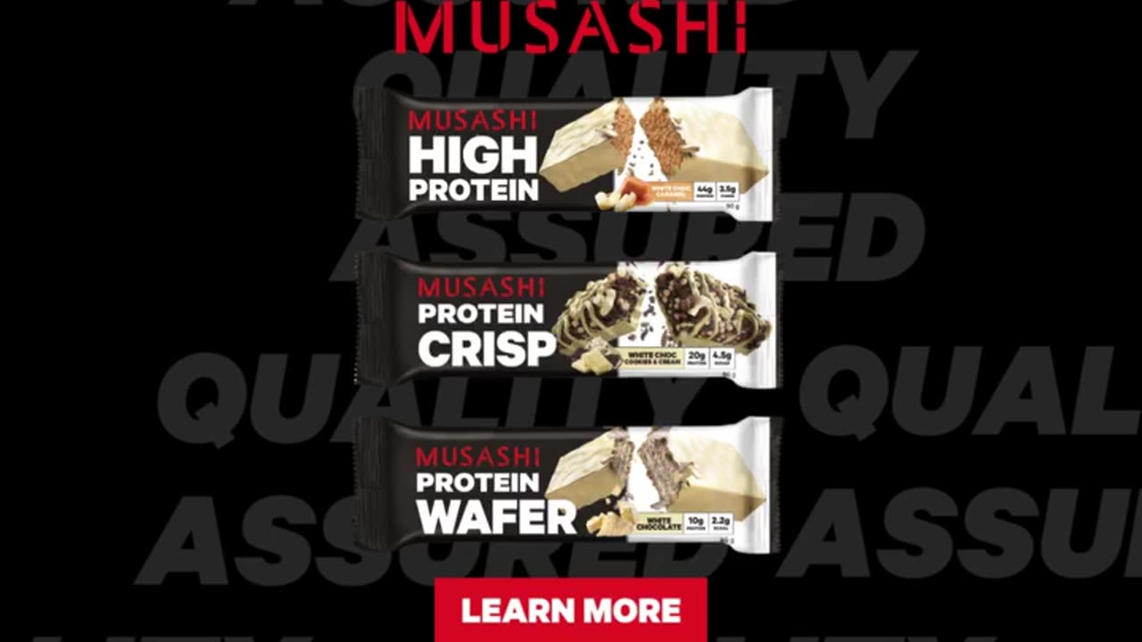 Musashi High Protein White Chocolate Bar