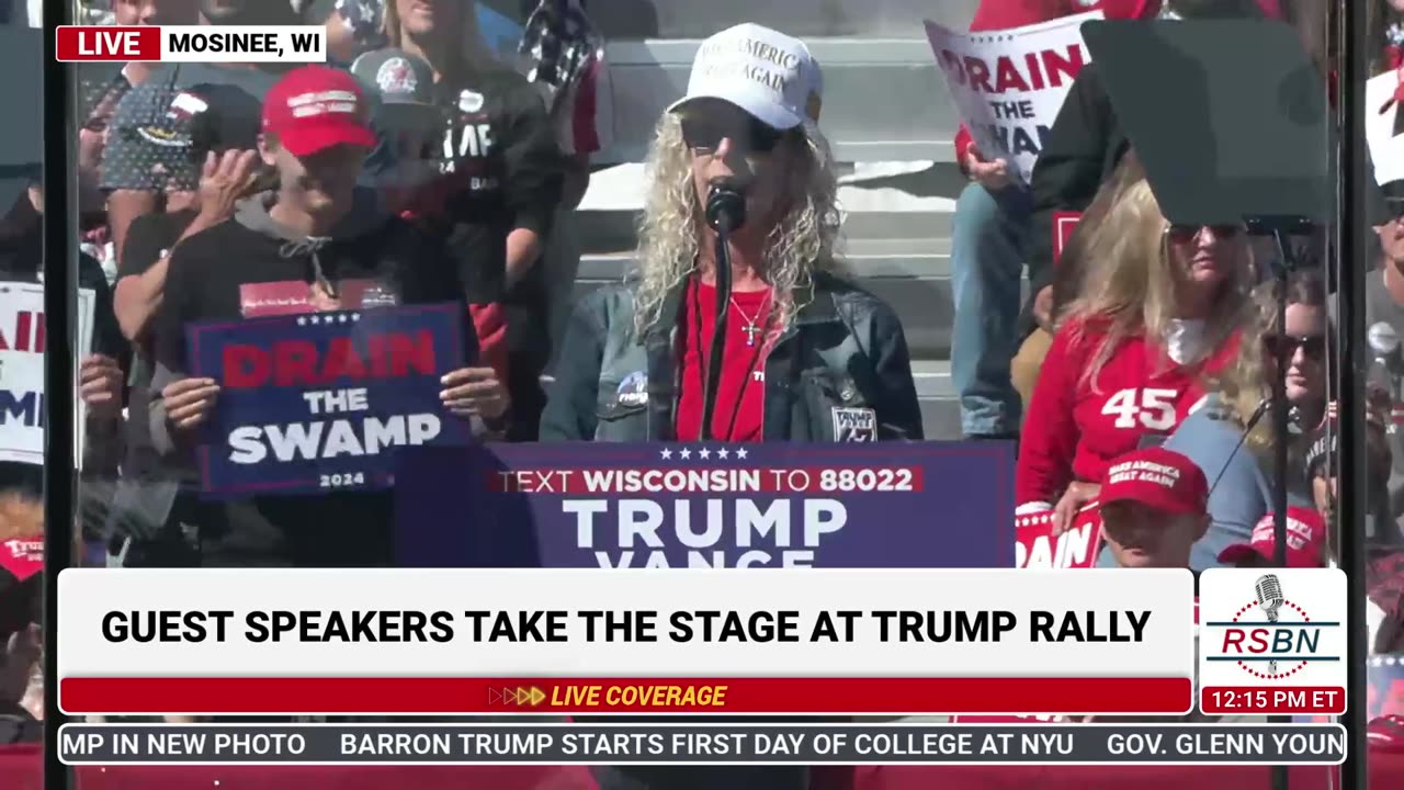 FULL SPEECH: Sarah Holitz Speaks at Rally in Mosinee, WI - 9/7/24