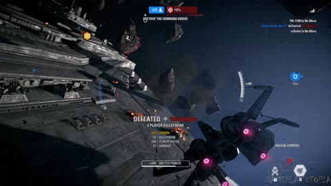 Star Wars Battlefront 2 Starfighter Assault Gameplay