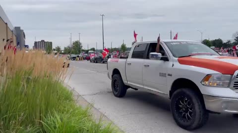 Canadians Stand with Dutch Farmers - Convoy Hamilton Ontario 7.23.22