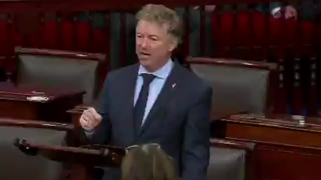 Sen. Rand Paul - The Senate chamber erupts into cheers