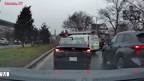 PICKUP TRUCK CRASHES INTO DRIVER THEN BRAKE CHECKS HIM