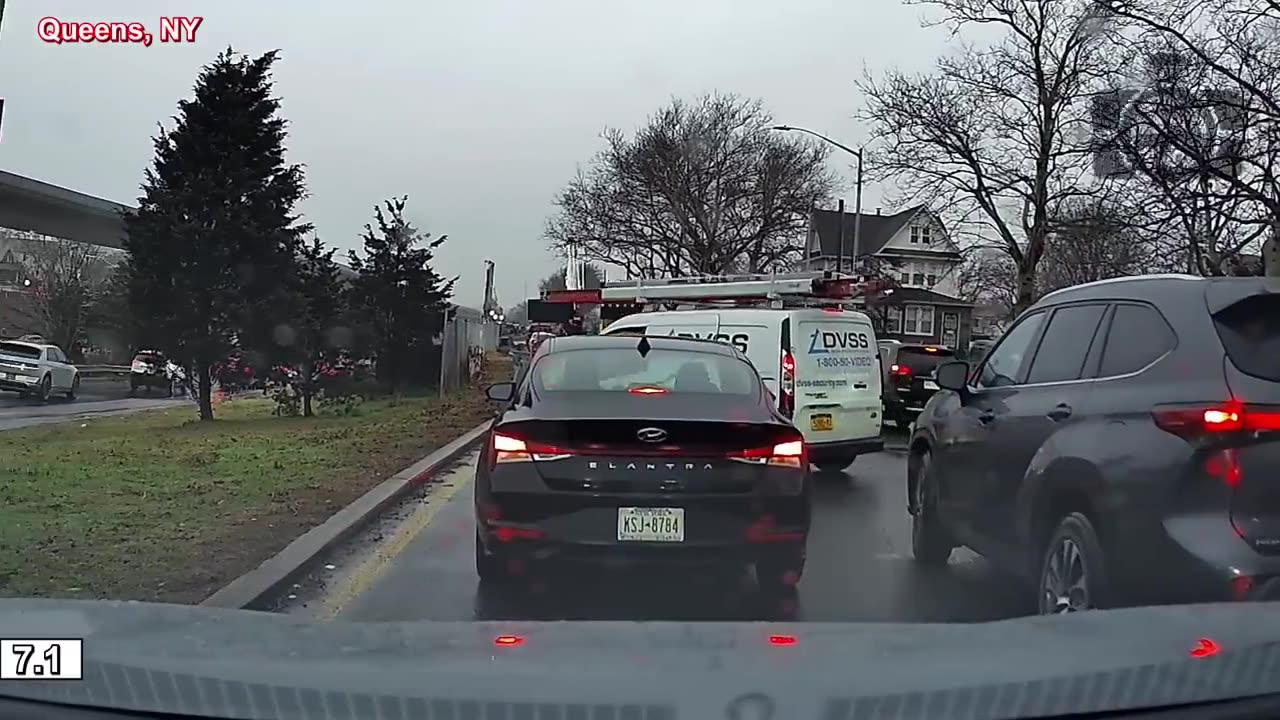 PICKUP TRUCK CRASHES INTO DRIVER THEN BRAKE CHECKS HIM