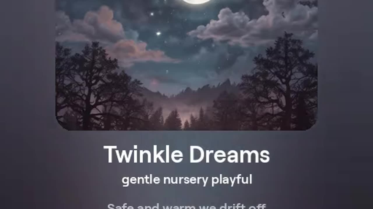 Twinkle Dreams - nursery rhythm