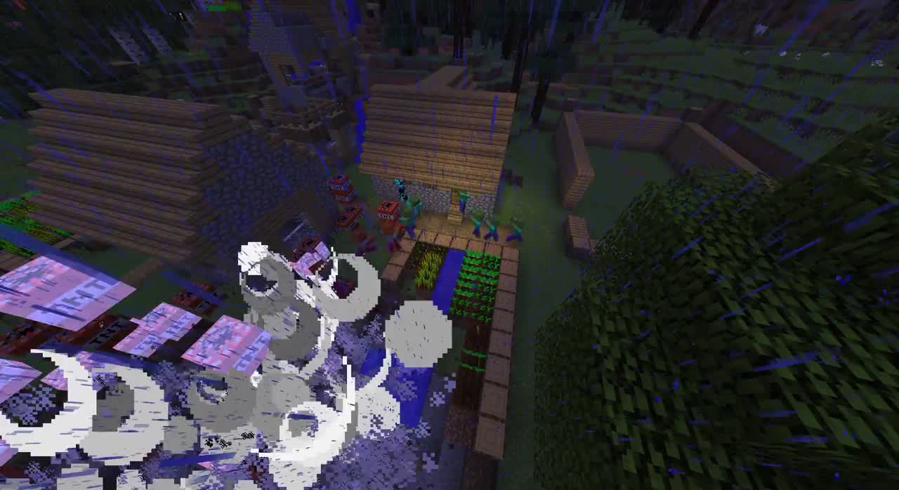 If zombies took over minecraft (Old video)