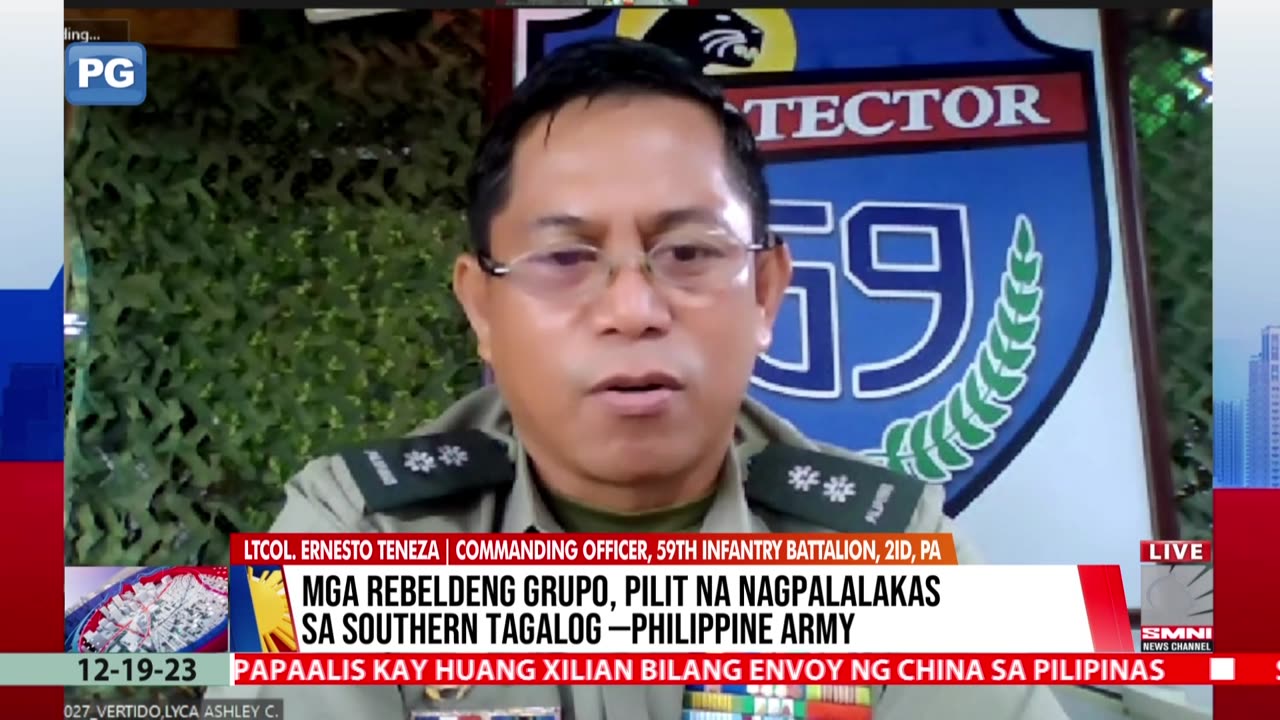 Engkwentro ng militar at NPA sa Balayan, Batangas, bahagi ng pagpapanatili ng peace and order