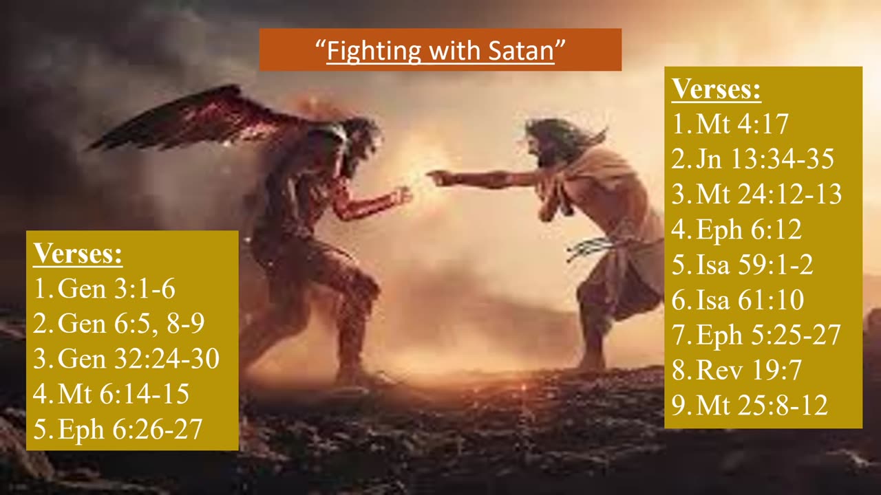 Fighting with Satan