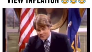 HOW DEMOCRATS VIEW INFLATION - SNL DAN AKYROID AS PRESIDENT JIMMY CARTER 1970'S 1 mins.