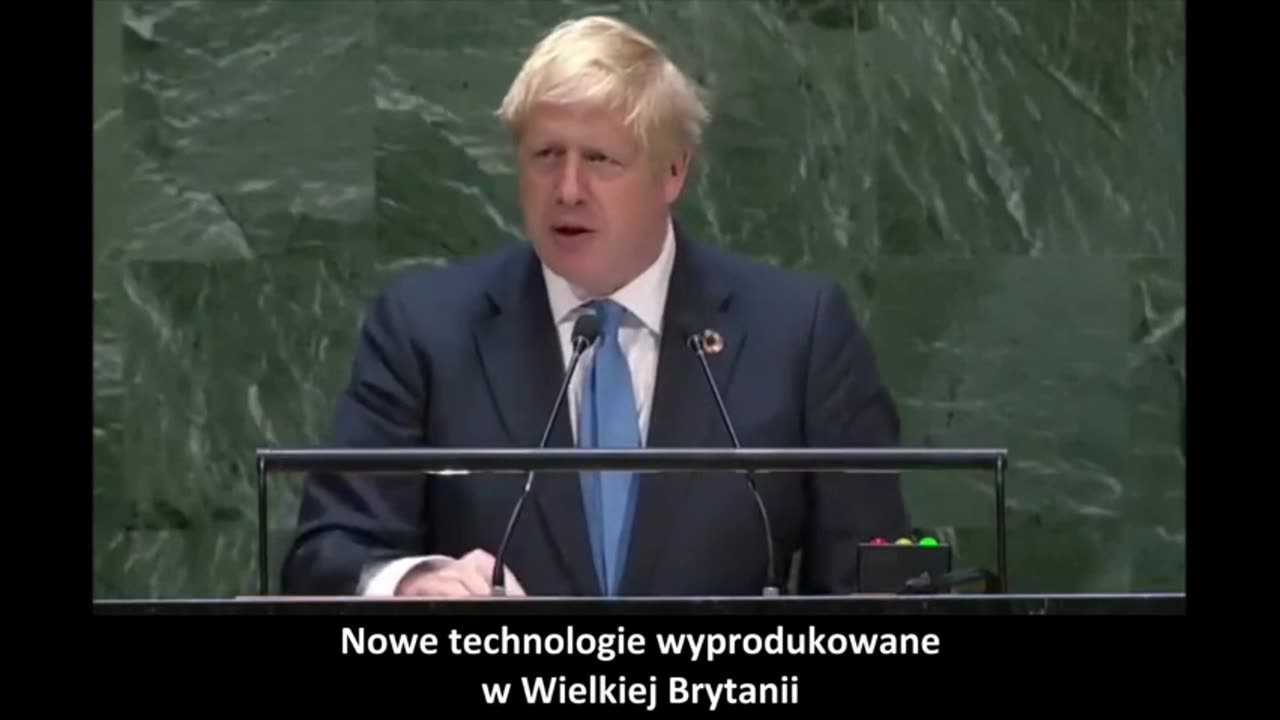 Boris Johnson Wystąpienie podczas zgromadzenia ONZ