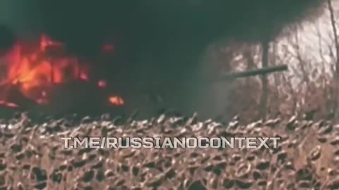 🔥 A Russian soldier makes videos while Ukrainian drones finish off his fellow soldiers' tank.