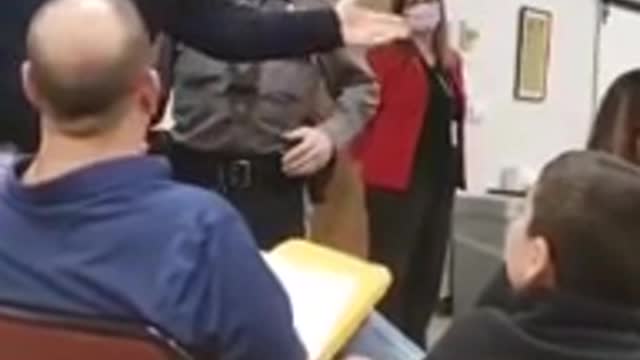 Freehold, NJ father encourages police to not be the “brown shirts” for the school board