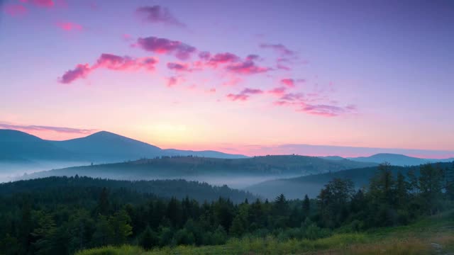 Mountains scenic set to music