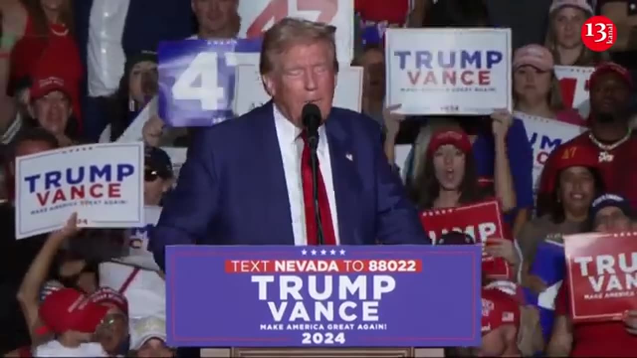 Trump focuses on migration, criticises Harris in speech at Las Vegas rally