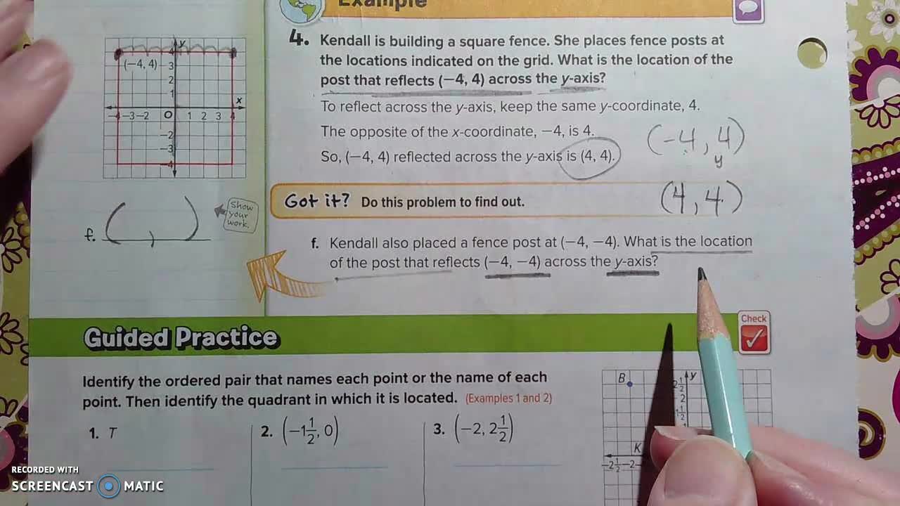 Gr 6 - Ch 5 - Lesson 6 - The Coordinate Plane