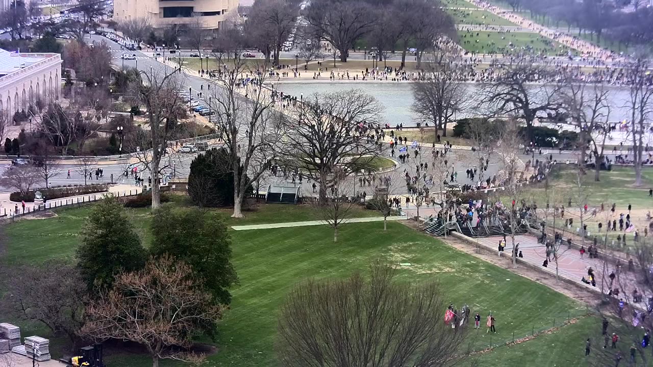 January 6 2021 US Capitol CCTV - Southwest Roof 13:10:03-13:20:00