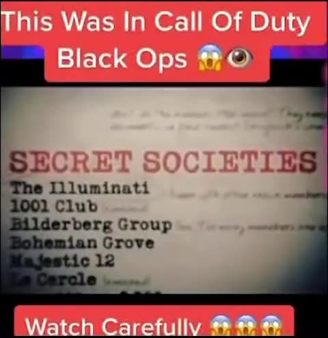 "Conspiracies" In Call Of Duty