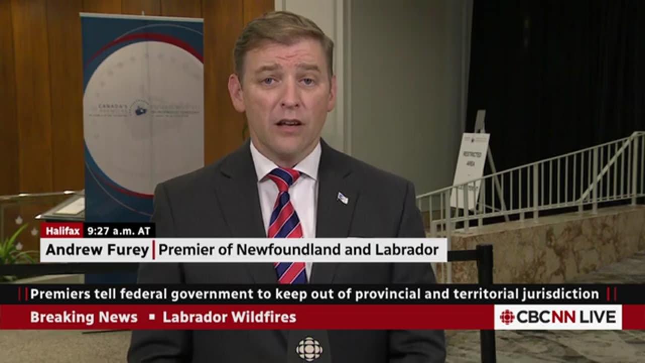 Andrew Furey talks about the wildfire situation in Labrador City