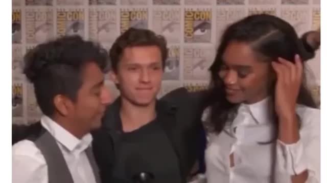 Tom Holland "where is Zendaya?"