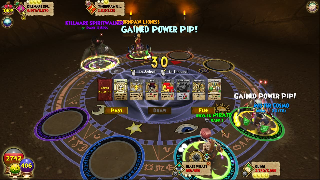 Wizard101 Zafaria Battle with Killmare Spiritwalker (Death Wizard)