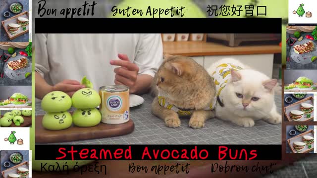 Steamed Avocado Buns