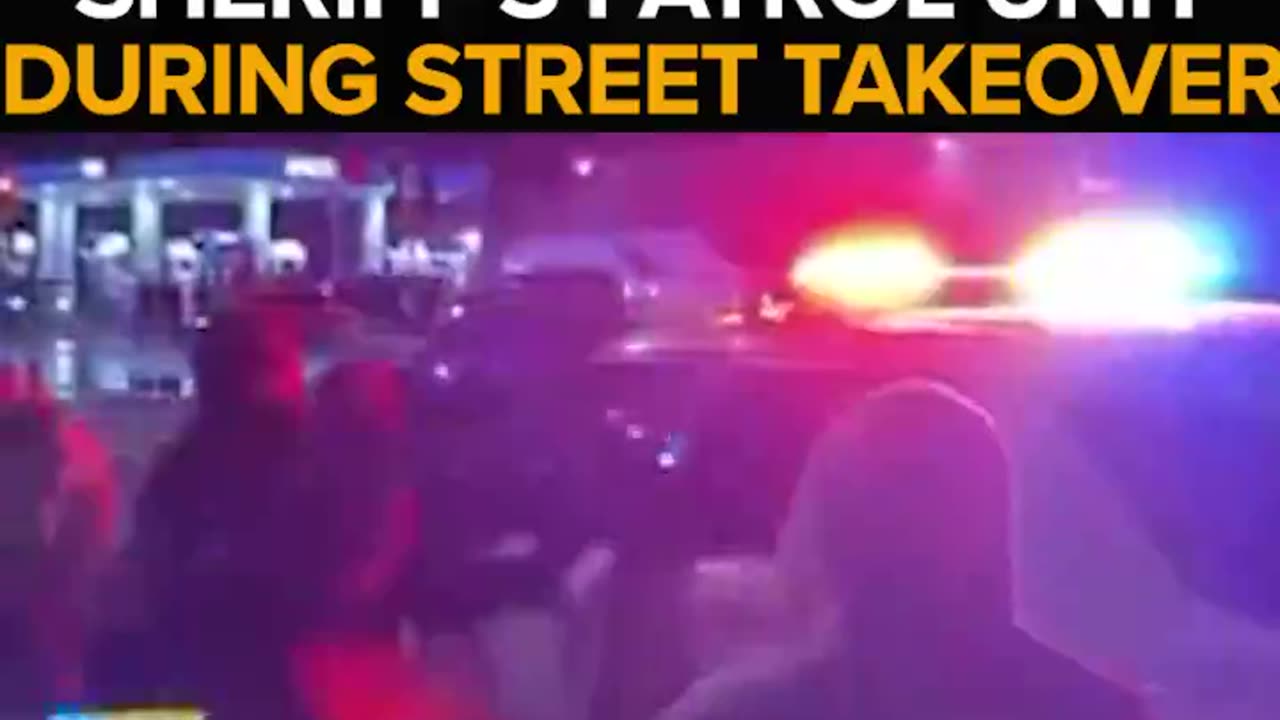 Teen arrested during "street takeover" for trying to carjack cop car in California