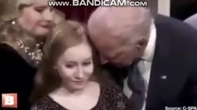 Sniffing pedophile Biden