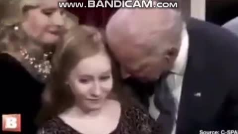 Sniffing pedophile Biden
