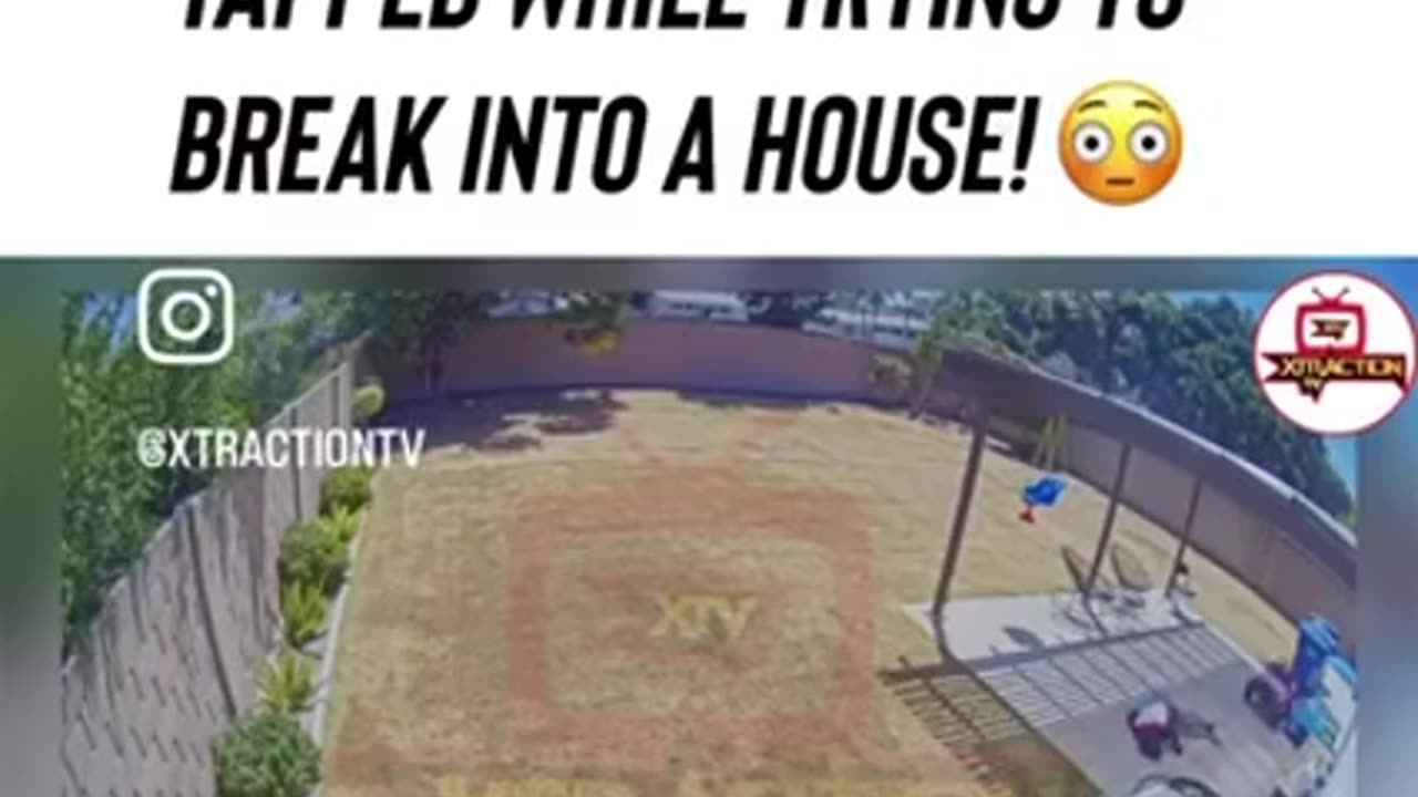GANG MEMBER GETS HEAD TAPPED 💀 WHILE TRYING TO BREAK INTO A HOUSE