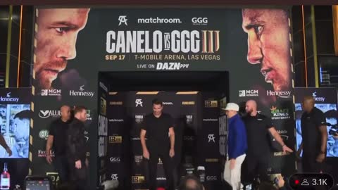 Canelo v Golovkin face off