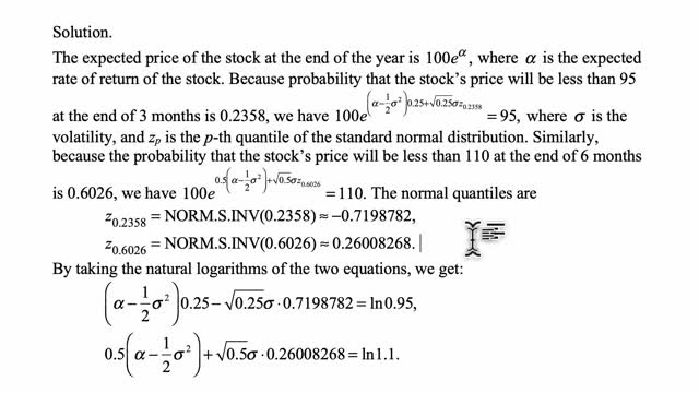 Exam IFM exercise for May 21, 2021