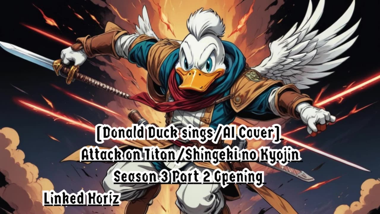 [DonaldDuck AI Cover] Attack on Titan S3 part 2 OP Linked Horizon - Shoukei to Shikabane no Michi