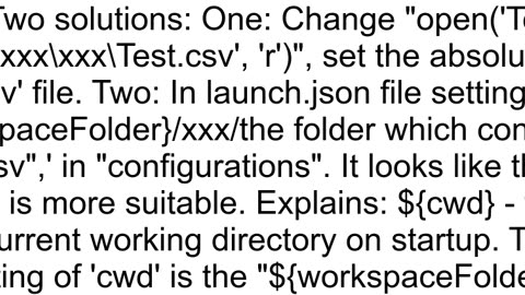 FileNotFoundError Errno 2 No such file or directory 39Testcsv39 in VS Code