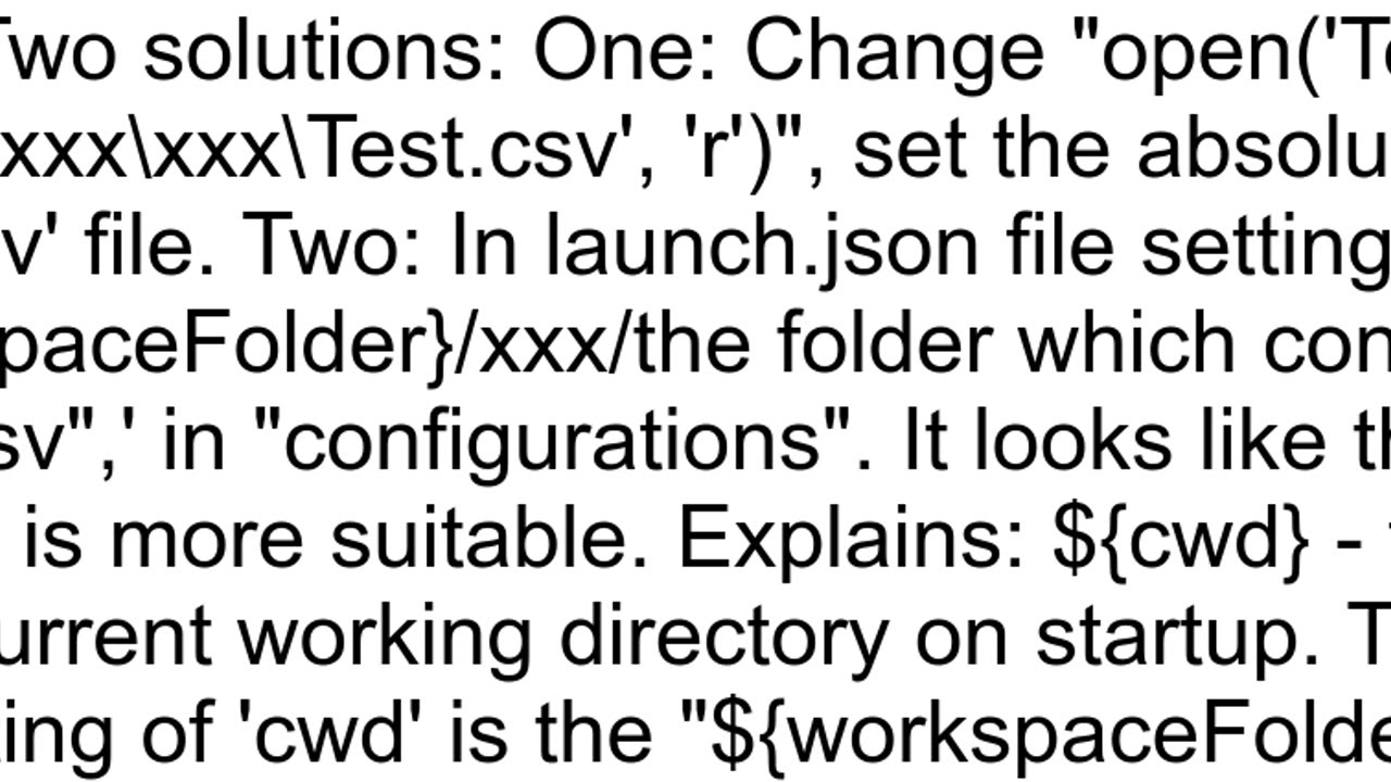 FileNotFoundError Errno 2 No such file or directory 39Testcsv39 in VS Code