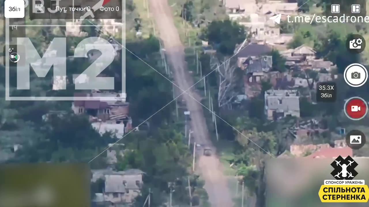 Ukrainian Kamikaze Drones Chase Russians Up and Down the Road