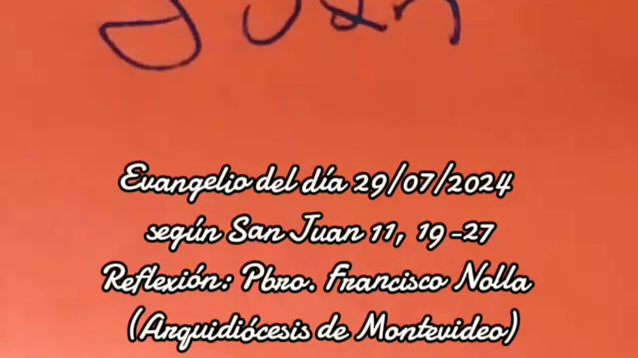 Evangelio del día 29/02024 según San Juan 11, 19-27 - Pbro. Francisco Nolla
