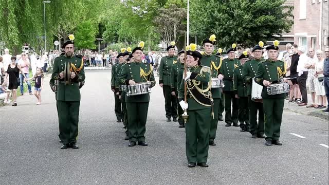 Drumband / showband parade in Limburg ,Netherlands